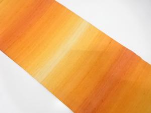 手織り紬　暈し全通袋帯